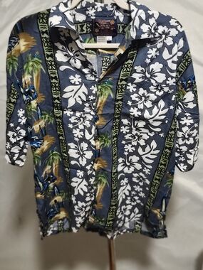 Basix Surf Woody Car Shirt Mens Size L